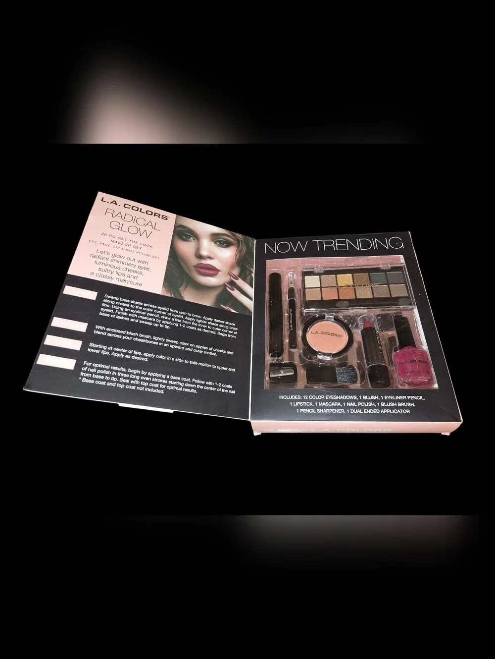 L.A. COLORS Radical Glow Makeup Set - Pink